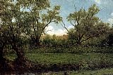Martin Johnson Heade Brookside Asters In A Field painting